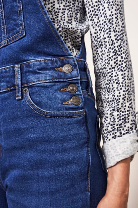 ISABELLE DUNGAREE MID DENIM 5