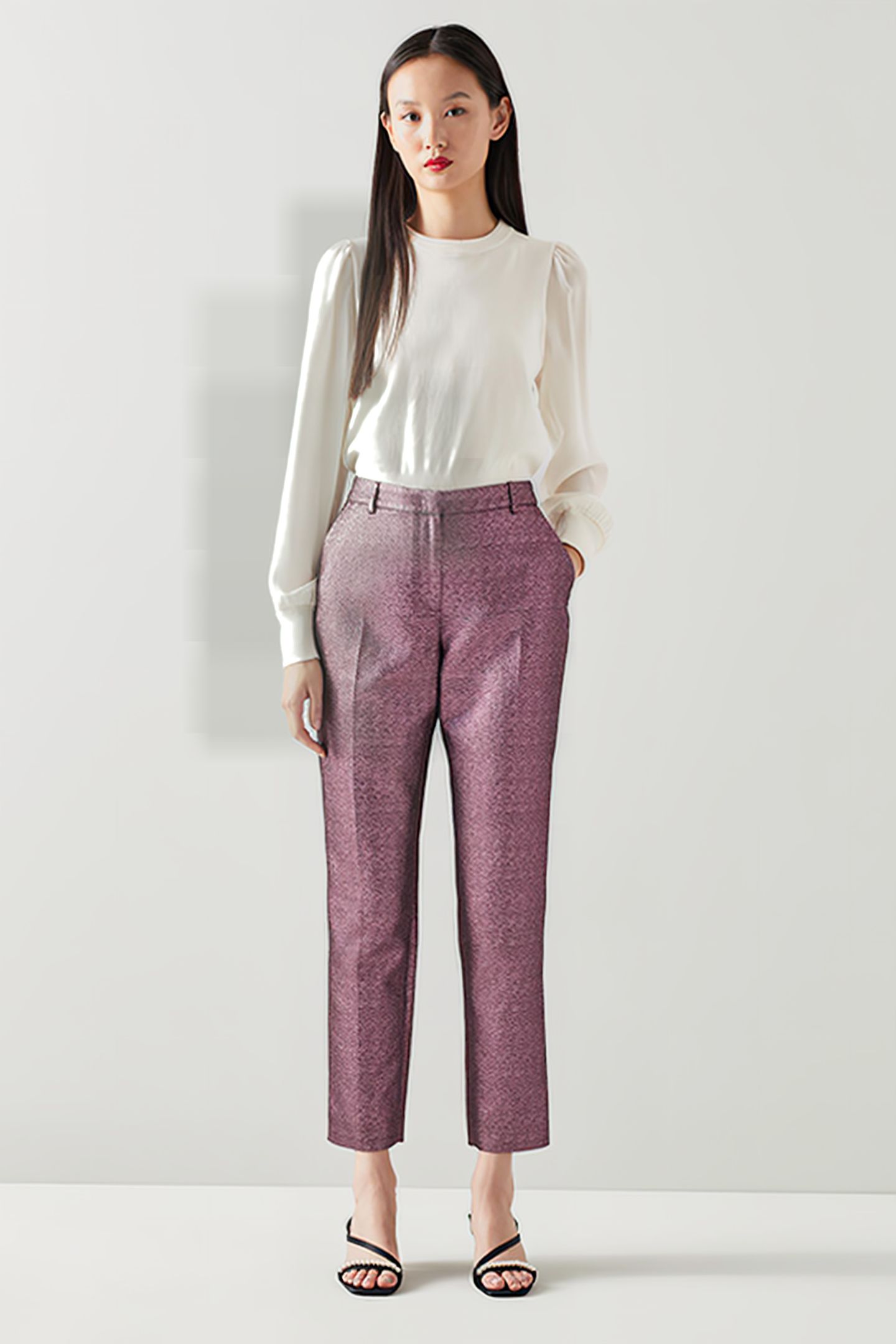 ISSY STRAIGHT JEANS PINK 2