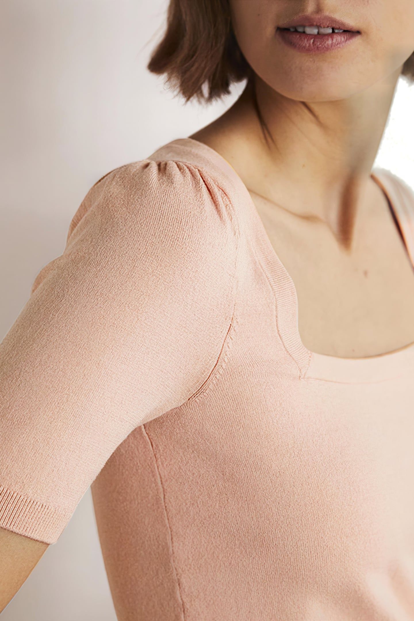 COTTON SQUARE NECK KNITTED TOP LPK 3