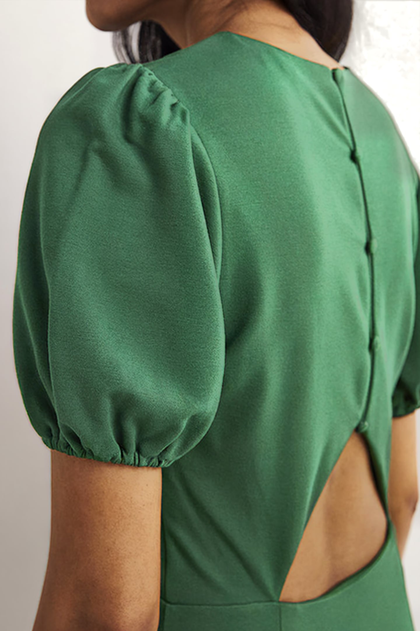 CUT OUT JERSEY MINI DRESS GRN 4
