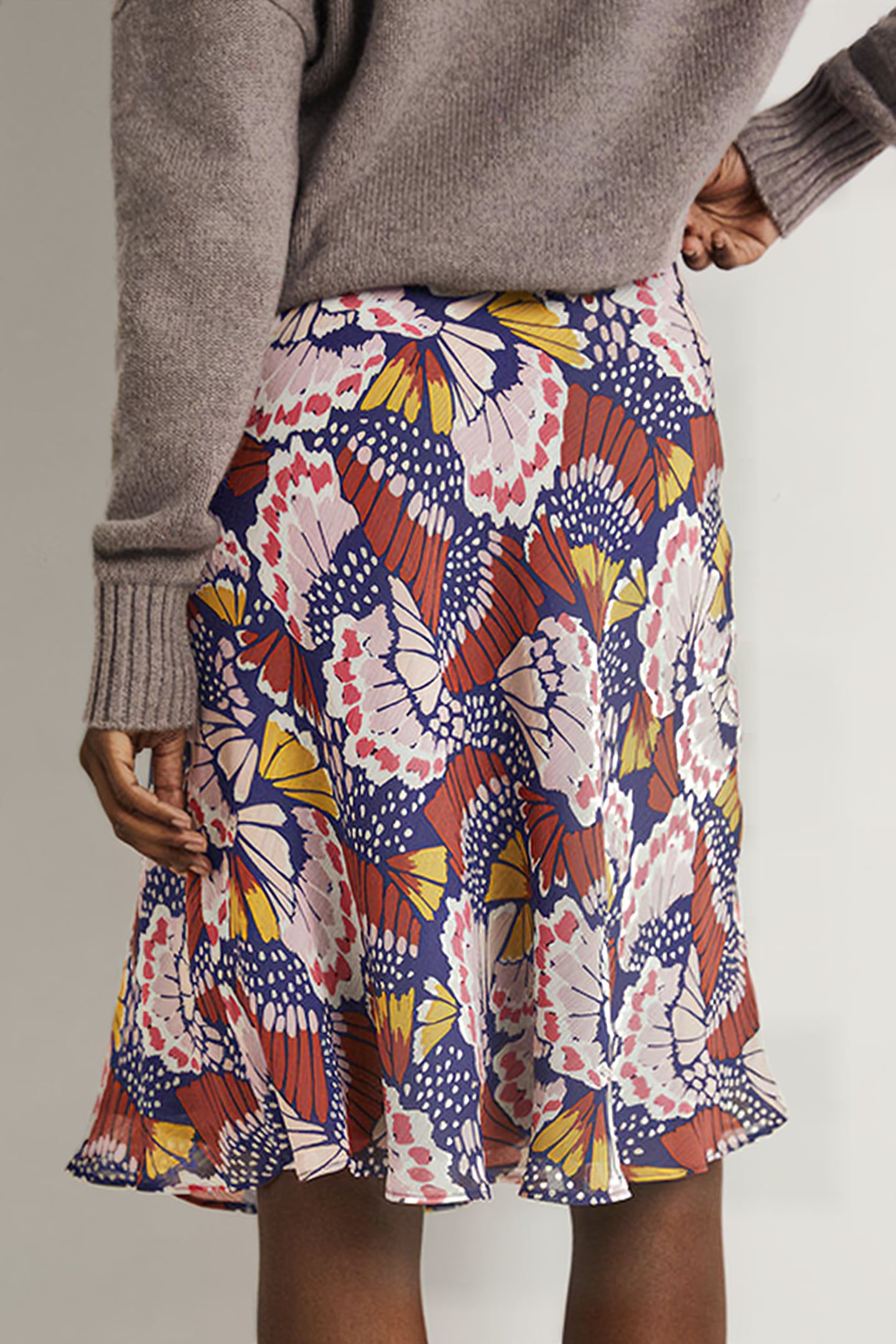 CRINKLE BIAS-CUT SKIRT MPT 2