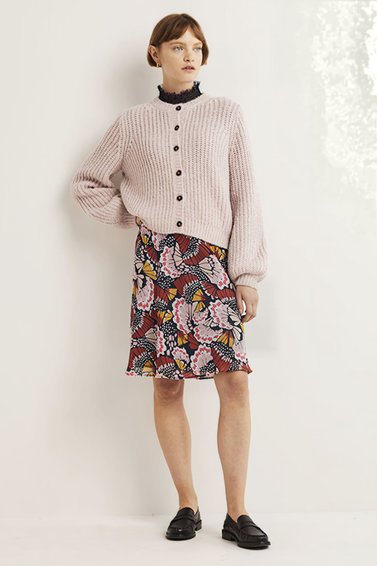 CRINKLE BIAS-CUT SKIRT MPT 4