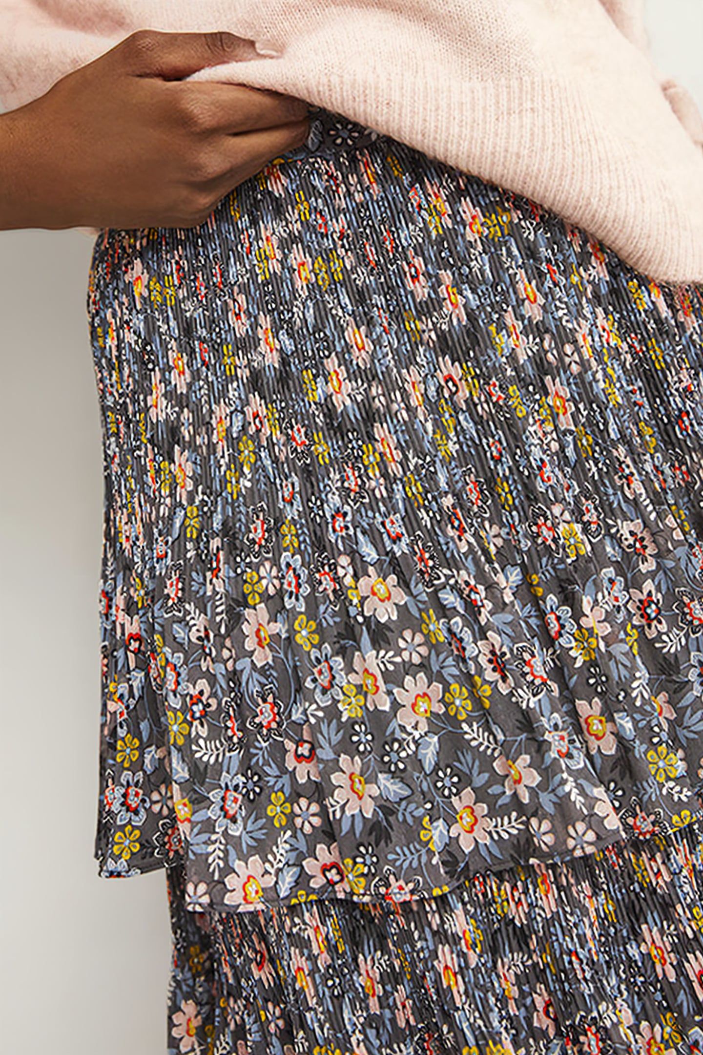 PLISSE MINI SKIRT GRY 4