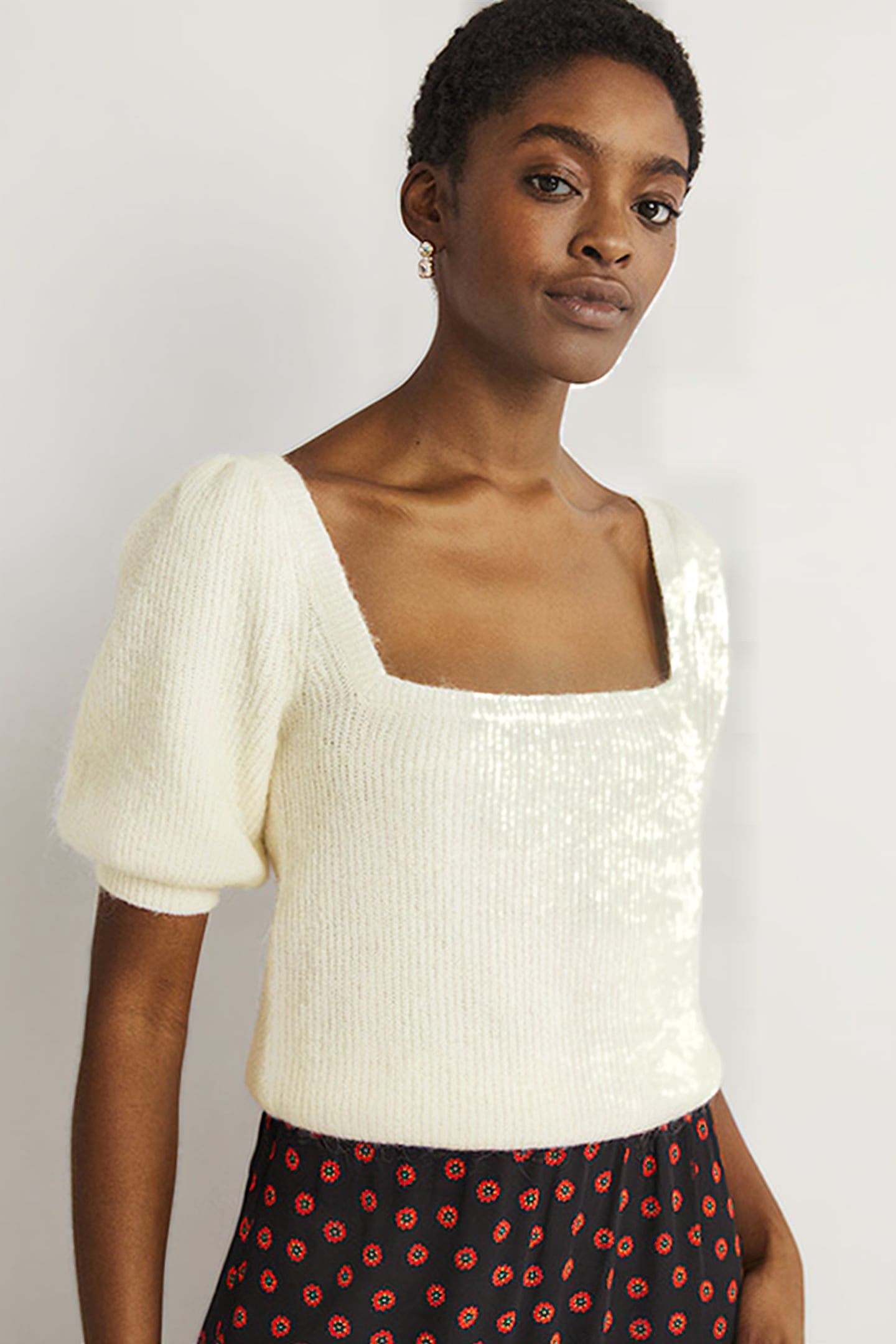 SQUARE NECK FLUFFY JUMPER IVO 4