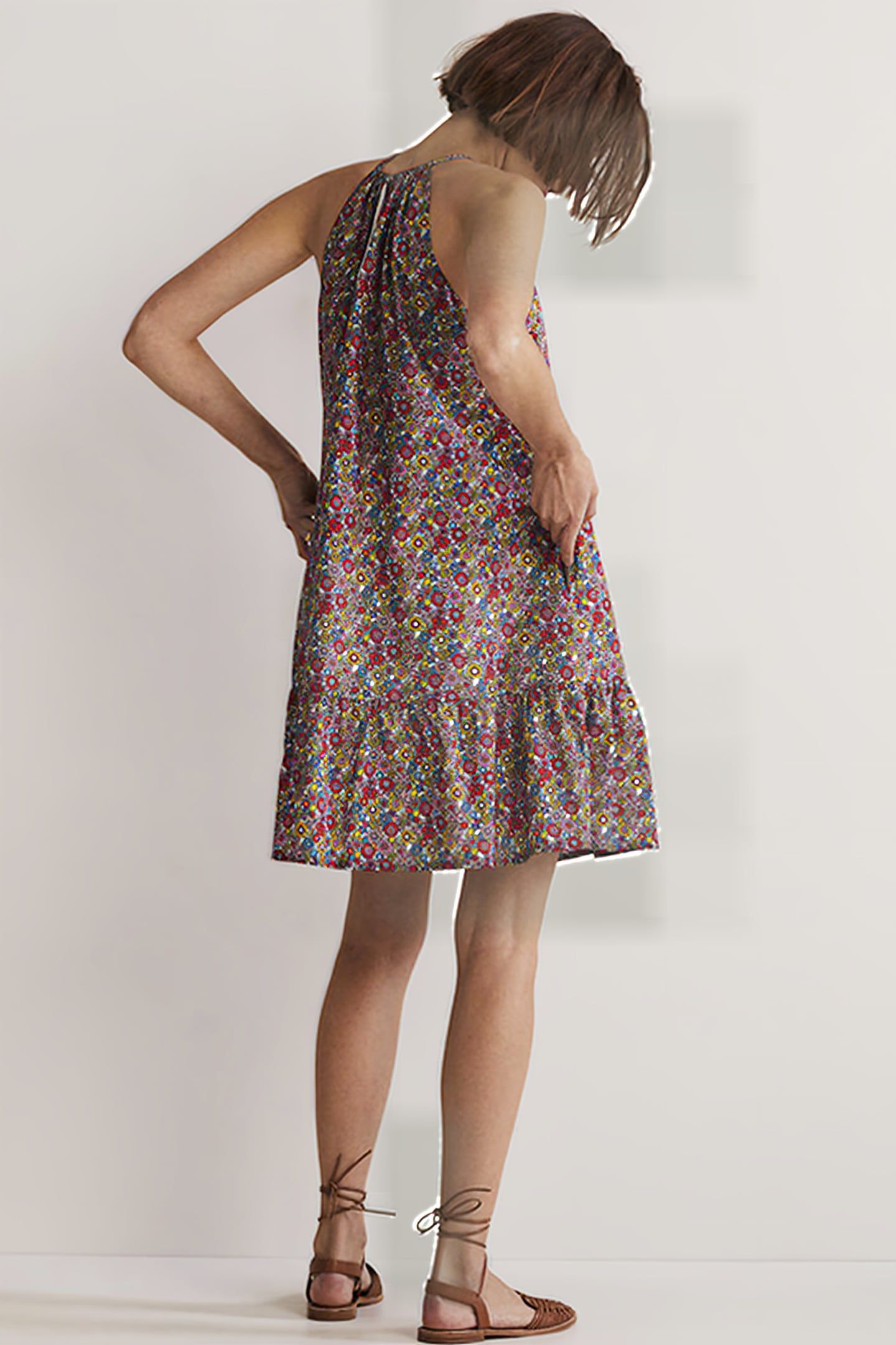 INGRID HALTERNECK DRESS MUL 4