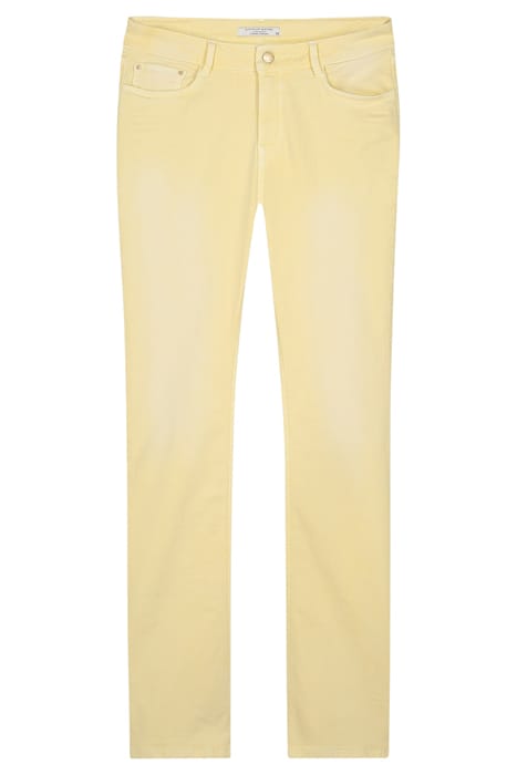 FLARED PANT SLUBBY STRETCH TWILL YELLOWS 1