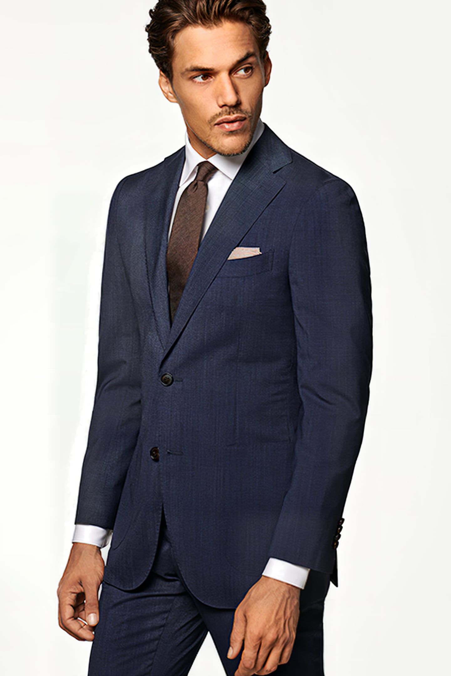 Navy Checked Havana Blazer 1