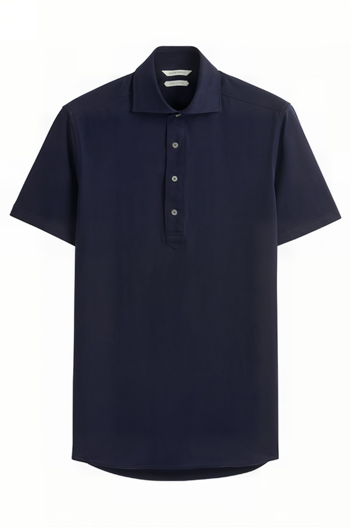 Navy Knitted Short Sleeve Popover 2