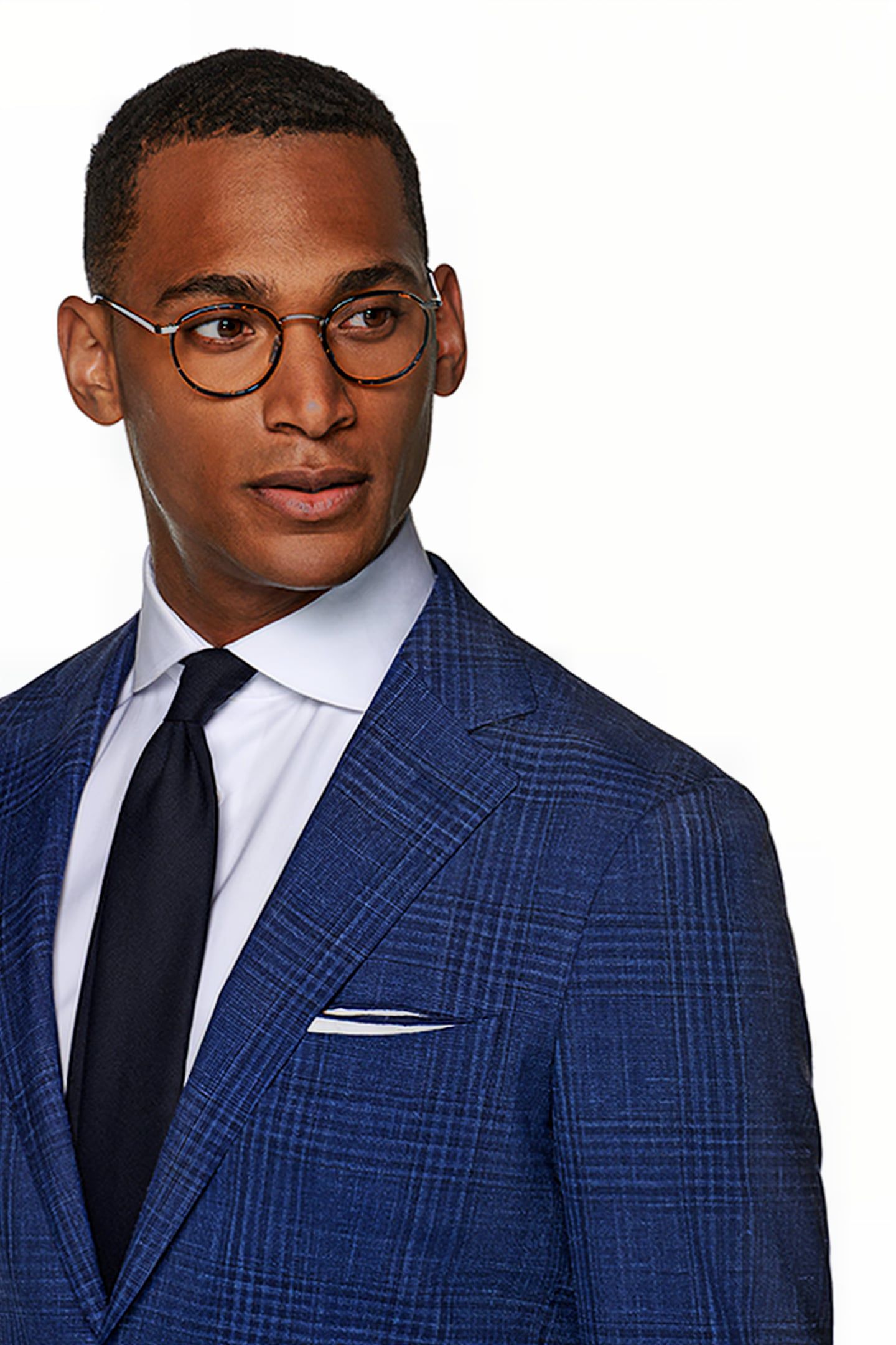 MID BLUE CHECKED HAVANA SUIT 7