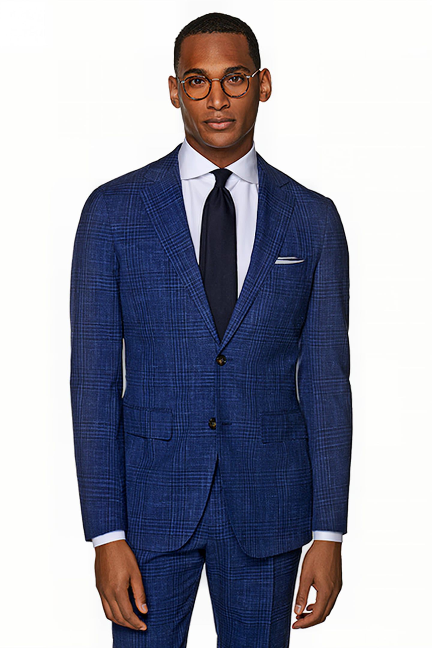 MID BLUE CHECKED HAVANA SUIT 4