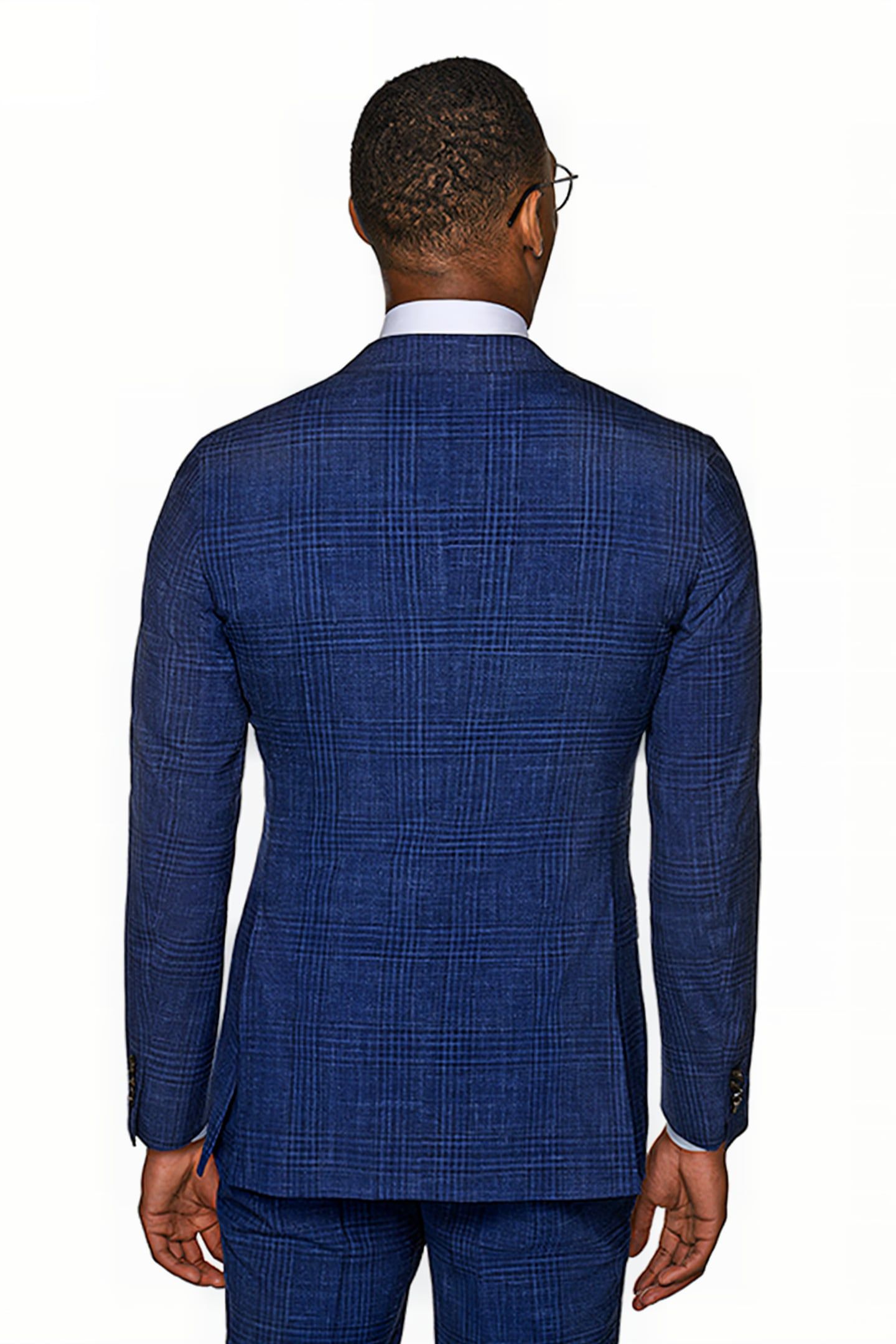MID BLUE CHECKED HAVANA SUIT 5