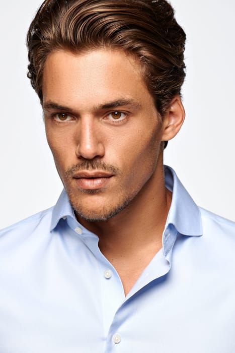 Light Blue Pinpoint Oxford Extra Slim Fit Shirt 4