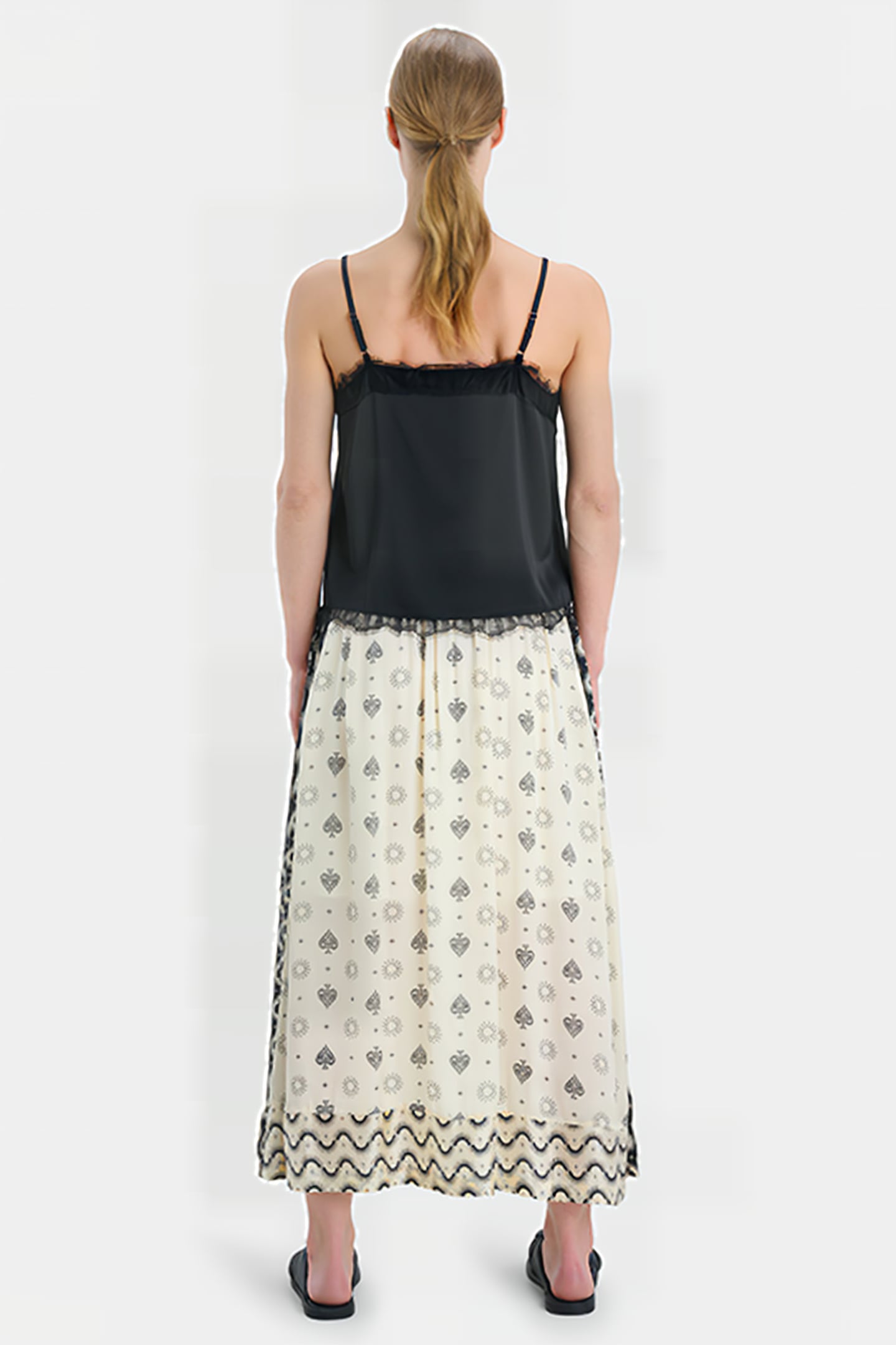 LM-ROCKY SATIN SKIRT EKSEPT BY SHOEBY OFFWHITE 3
