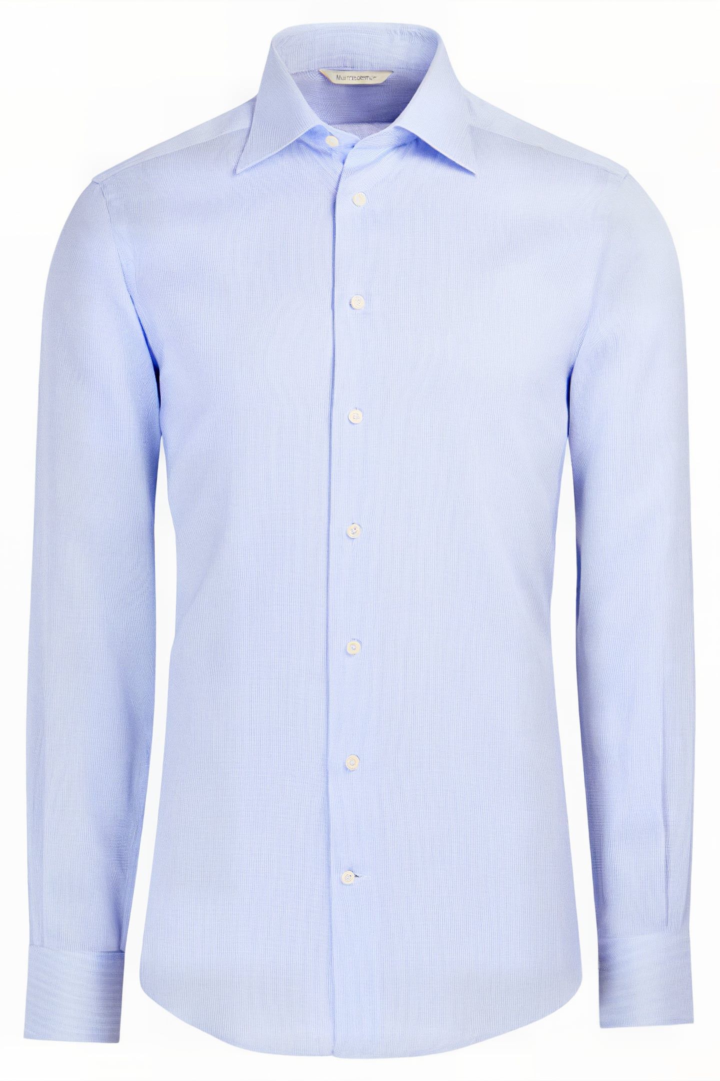 Light Blue Checked Slim Fit Shirt 2