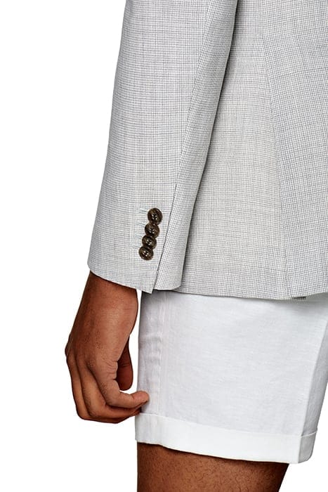 LIGHT GREY HOUNDSTOOTH HAVANA BLAZER 7