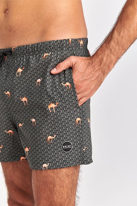 MEN SWIM SHORT DESERT CAMEL 4-WAY STRETCH CILANTRO GREEN 5