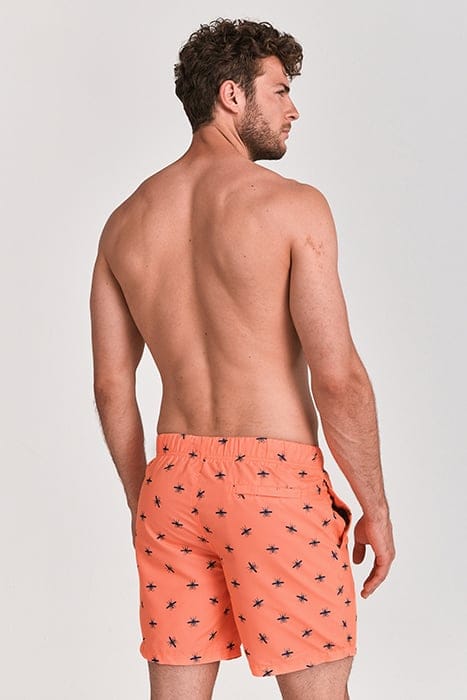 MEN SWIM SHORT MOSQUITO MICRO PEACH NEON ORANGE 2