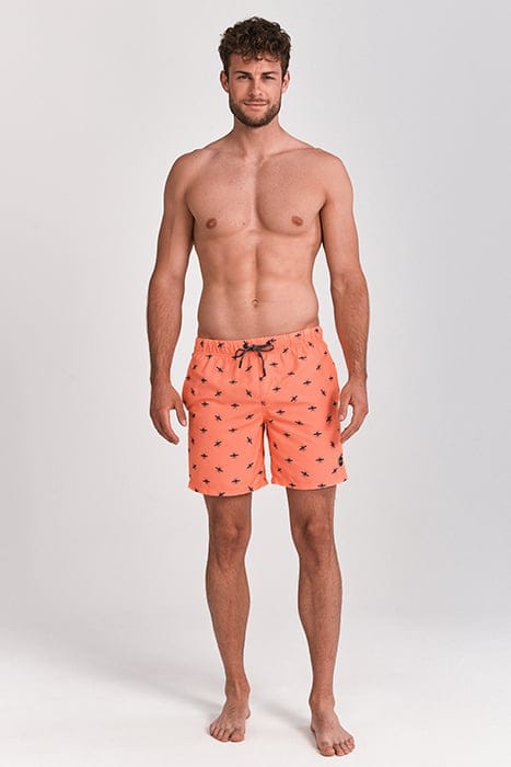 MEN SWIM SHORT MOSQUITO MICRO PEACH NEON ORANGE 3