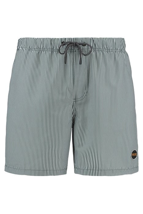 MEN SWIMSHORT SKINNY STRIPE CILANTRO GREEN 1