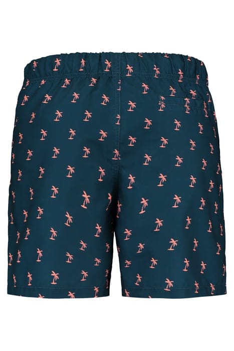 MEN SWIM SHORT SHIWI PALMTREE MICRO PEACH BLUE POND 6