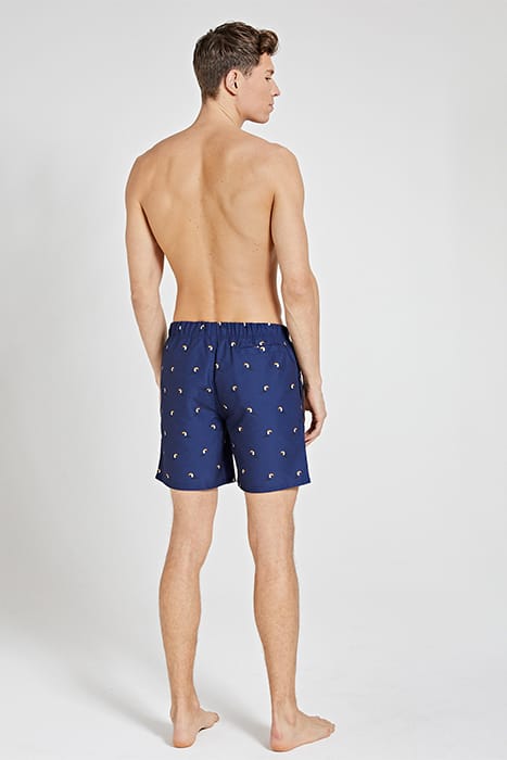 MEN SWIM SHORT TUCAN MICRO PEACH DARK NAVY BLUE 4