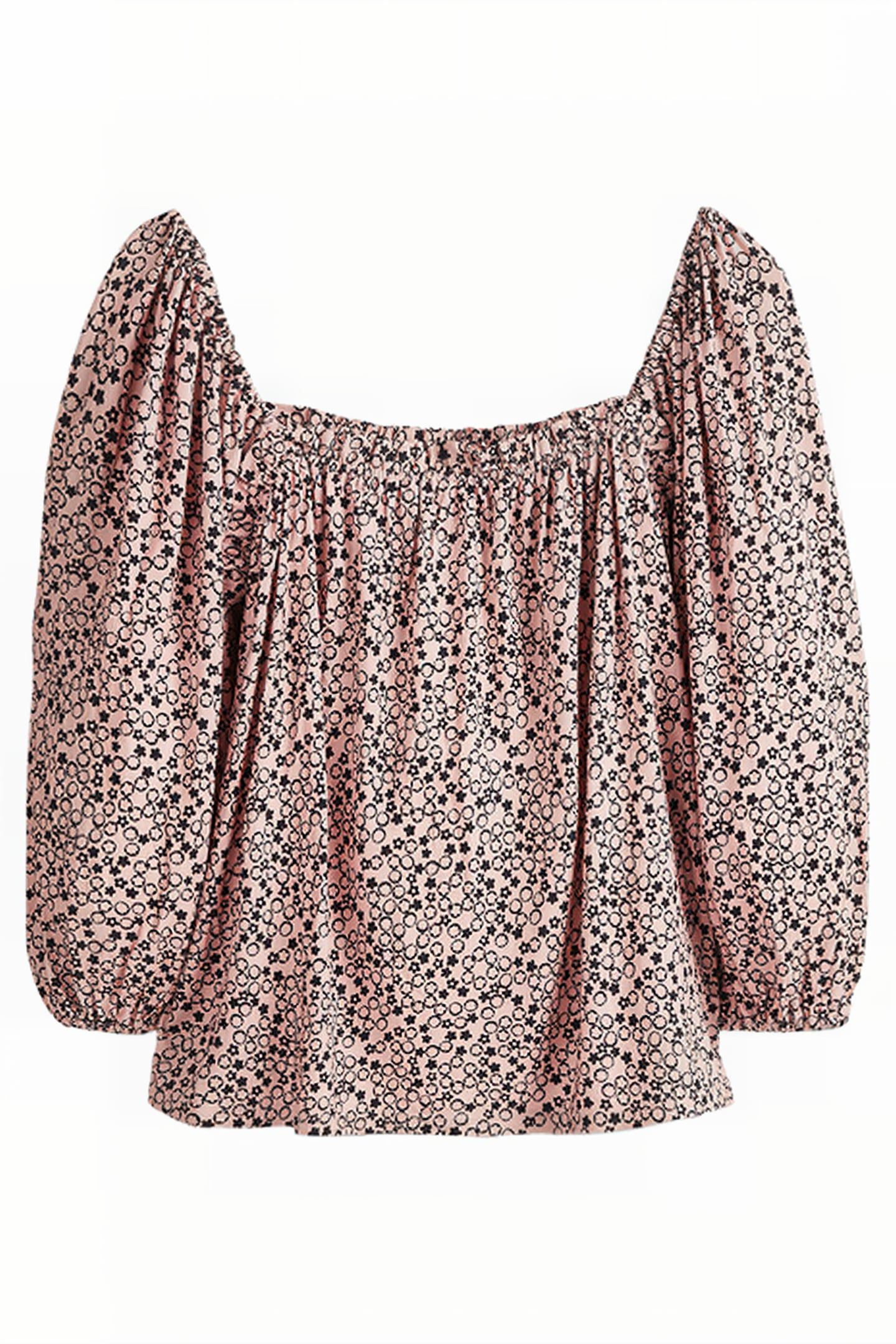 SQUARE NECK SWING JERSEY TOP PNK 5