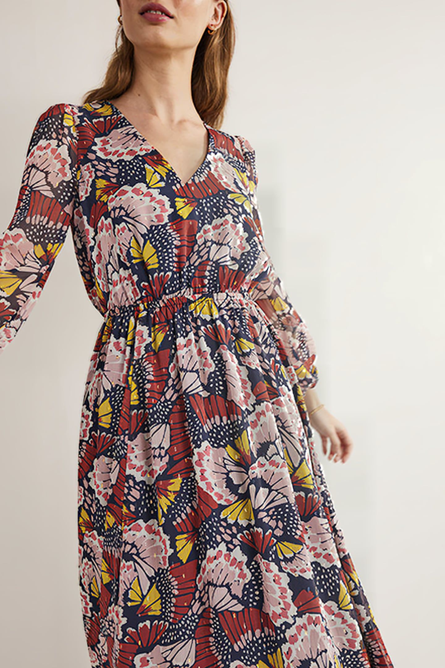 METALLIC DETAIL MAXI DRESS MUL 3