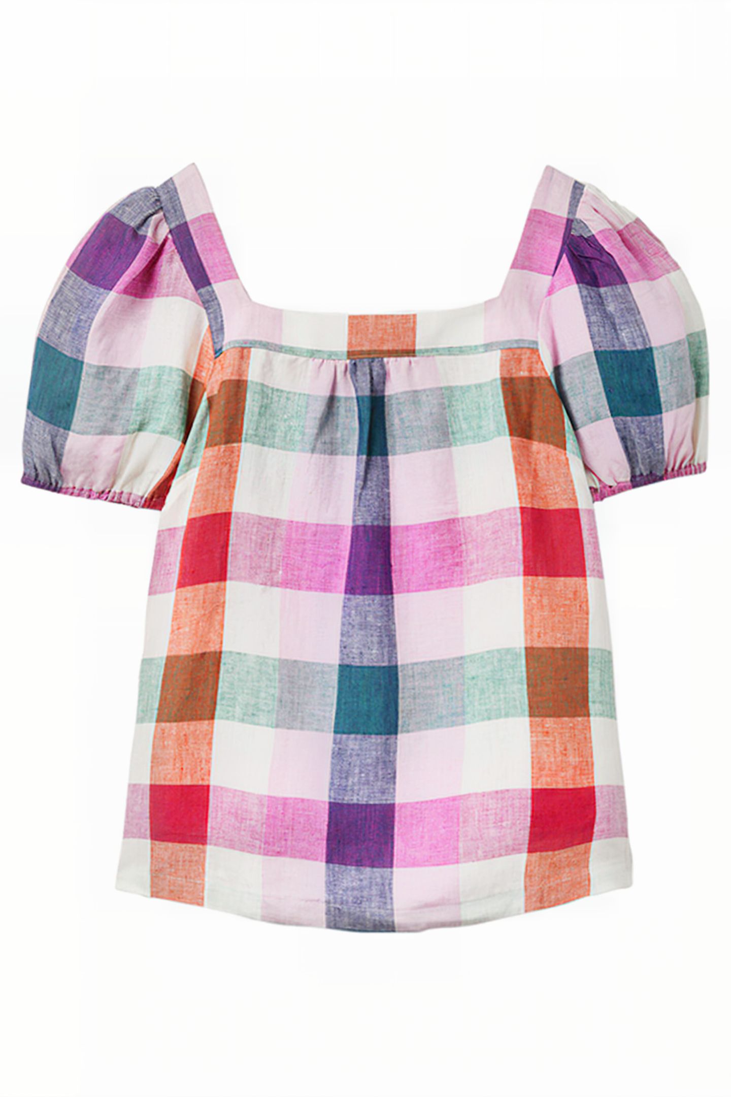 SQUARE NECK LINEN TOP IVO 7