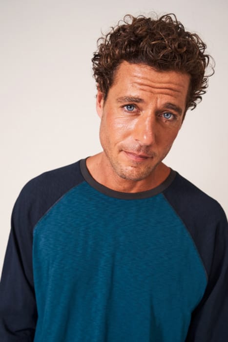 ROBBIE RAGLAN T-SHIRT MID TEAL 2