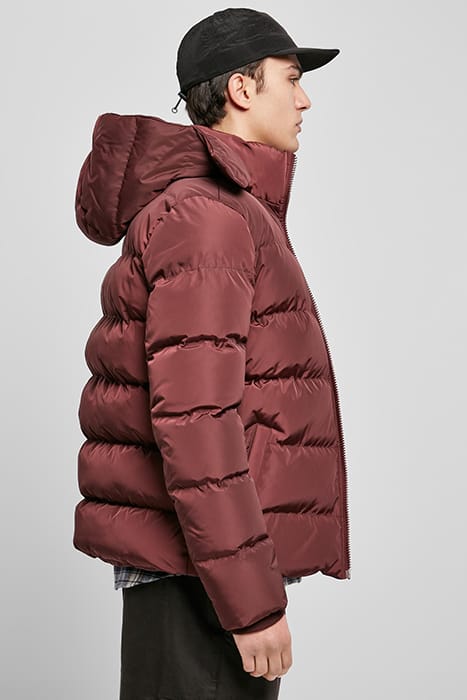 HOODED PUFFER JACKET CHERRY 6