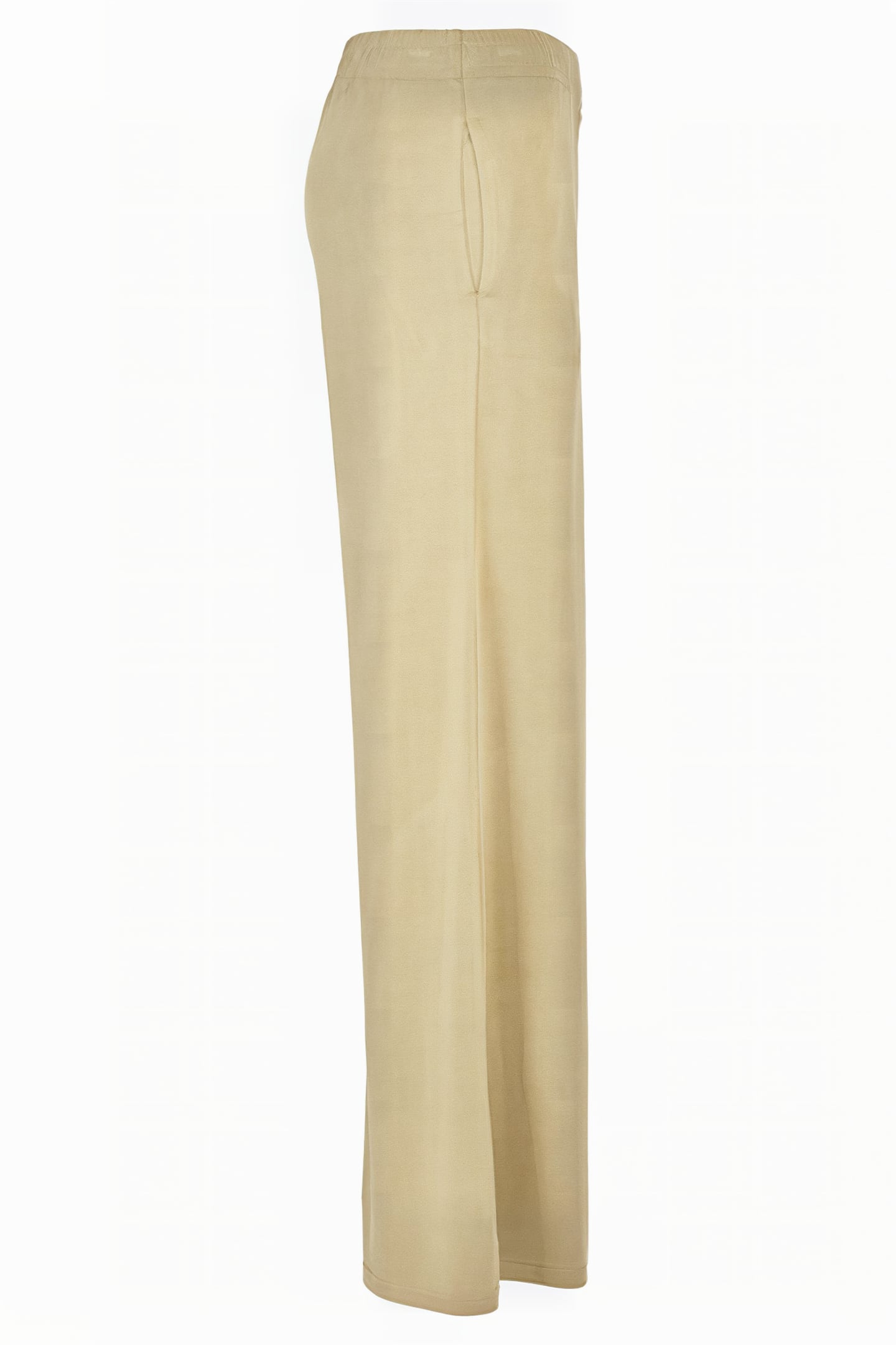 LADIES MODAL WIDE LEG PANTS KHAKI 7
