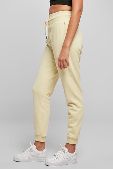 LADIES ORGANIC HIGH WAIST SWEAT PANTS SOFTYELLOW 5
