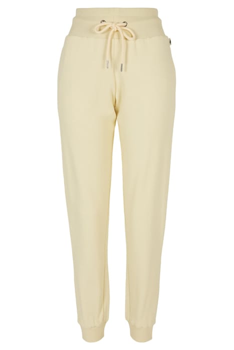 LADIES ORGANIC HIGH WAIST SWEAT PANTS SOFTYELLOW 1