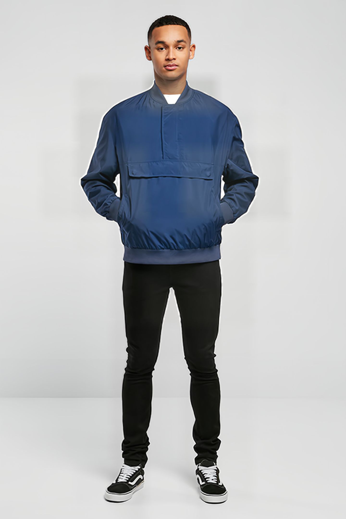 PULLOVER BOMBER JACKET DARKBLUE 4