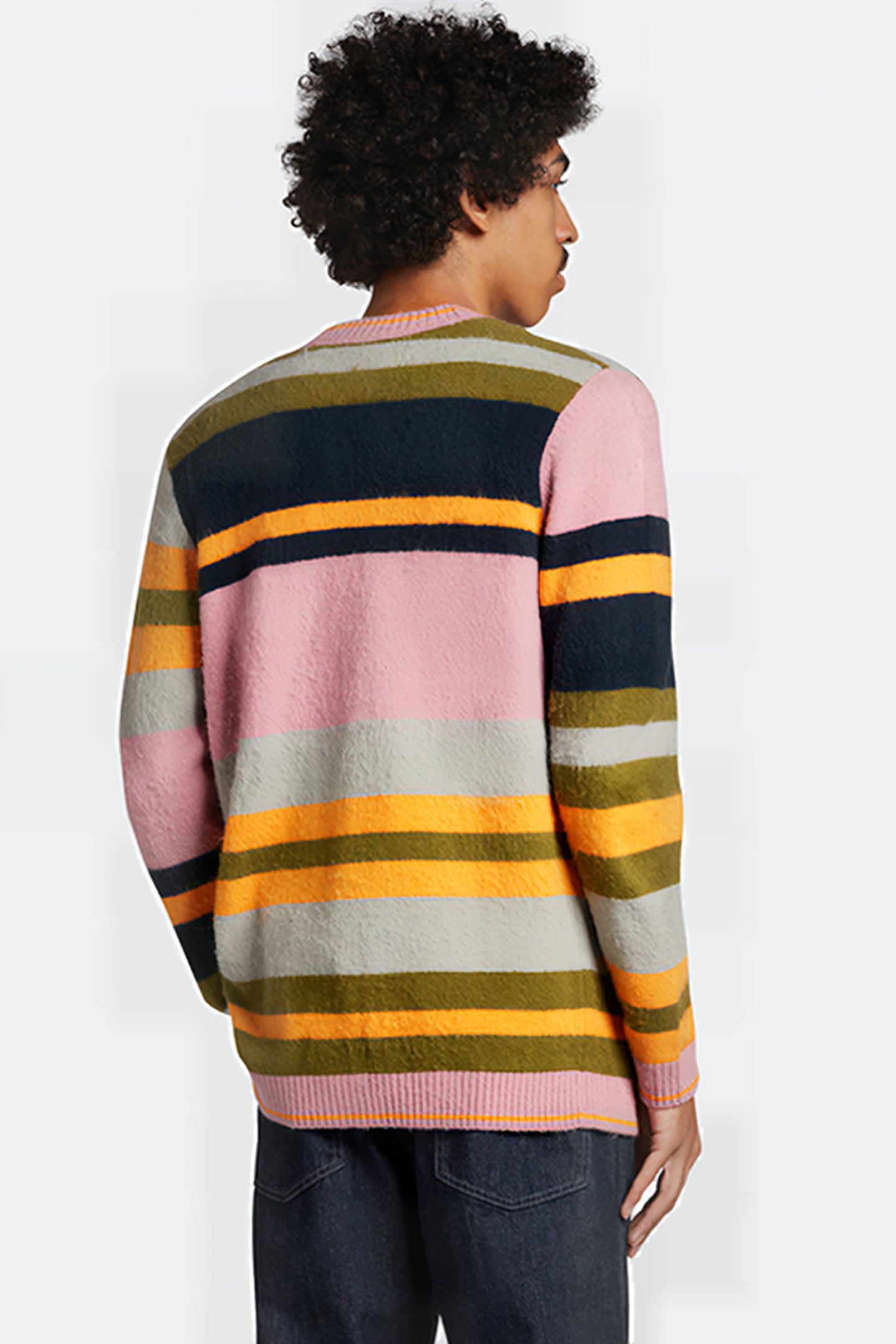TEXTURED STRIPE CARDIGAN W740 SENSIBLE PINK 2