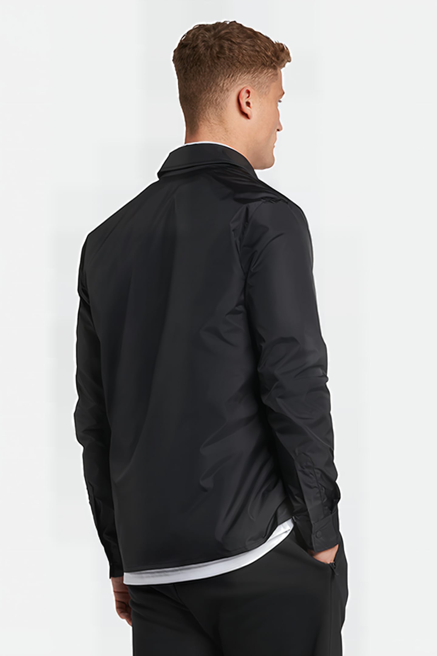 RECYCLED NYLON OVERSHIRT Z865 JET BLACK 2