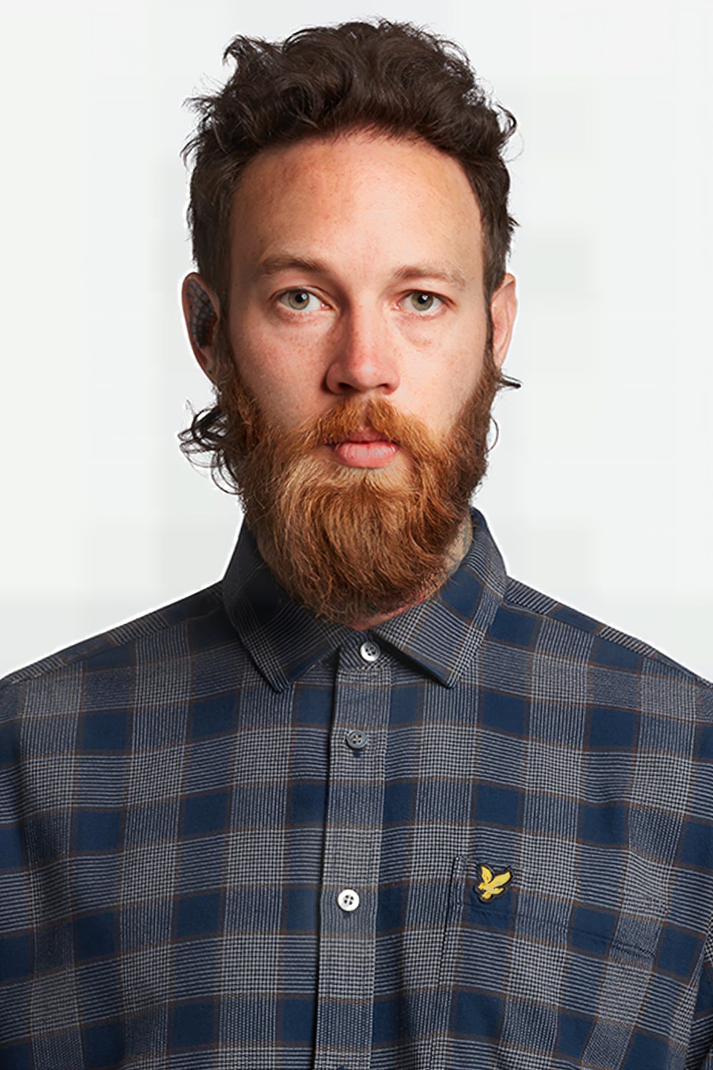 CHECK OVERSHIRT Z271 DARK NAVY 4