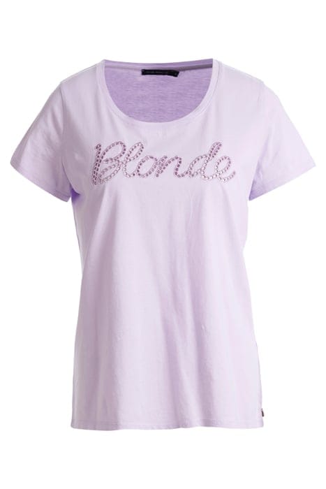 CREW NECK TEE SS + DECO PURPLE 1