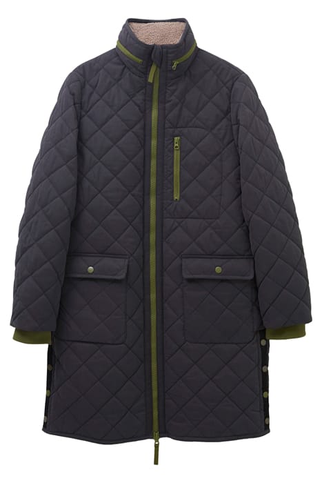 LUCKIE QUILTED COAT DK GREY 1