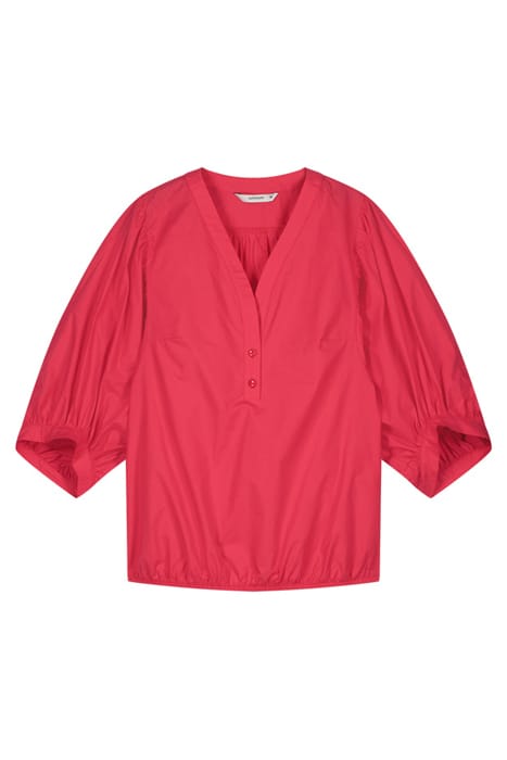 TOP PUFFY SLEEVES COTTON RASPBERRY PINK 1