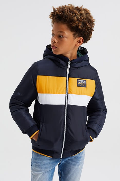 BOYS REVERSIBLE JACKET WITH COLORBLOCKING DARK BLUE 3