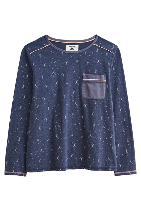 SELENA JERSEY PJ TOP PURPLE PRINT 1