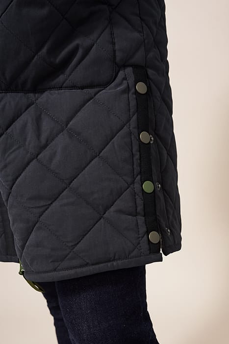 LUCKIE QUILTED COAT DK GREY 4