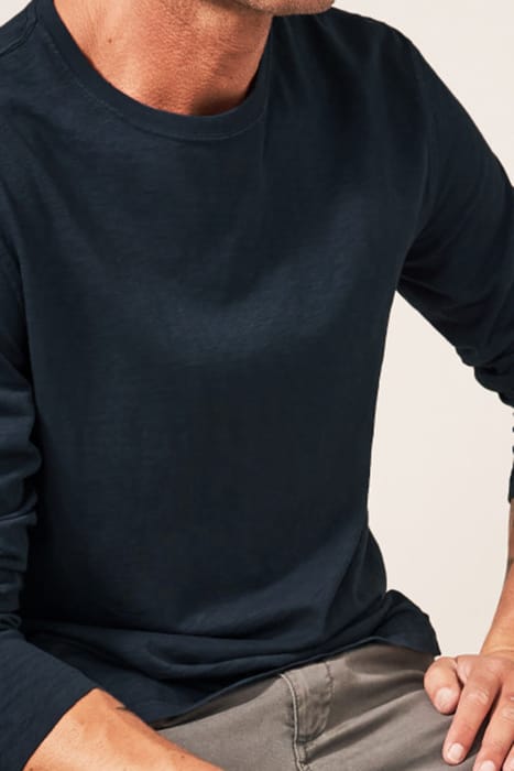 LONG SLEEVE ABERSOCH TEE DARK NAVY 3