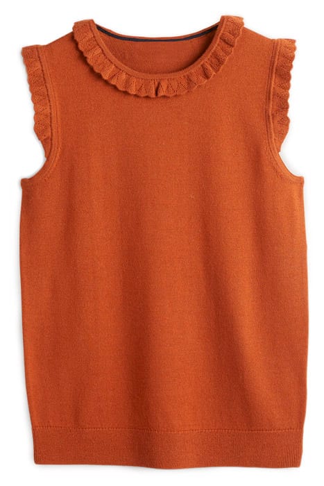 MERINO KNITTED TANK TOP BRN 5
