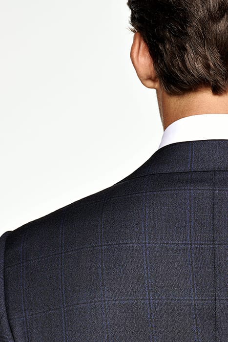 NAVY CHECKED LAZIO SUIT 6