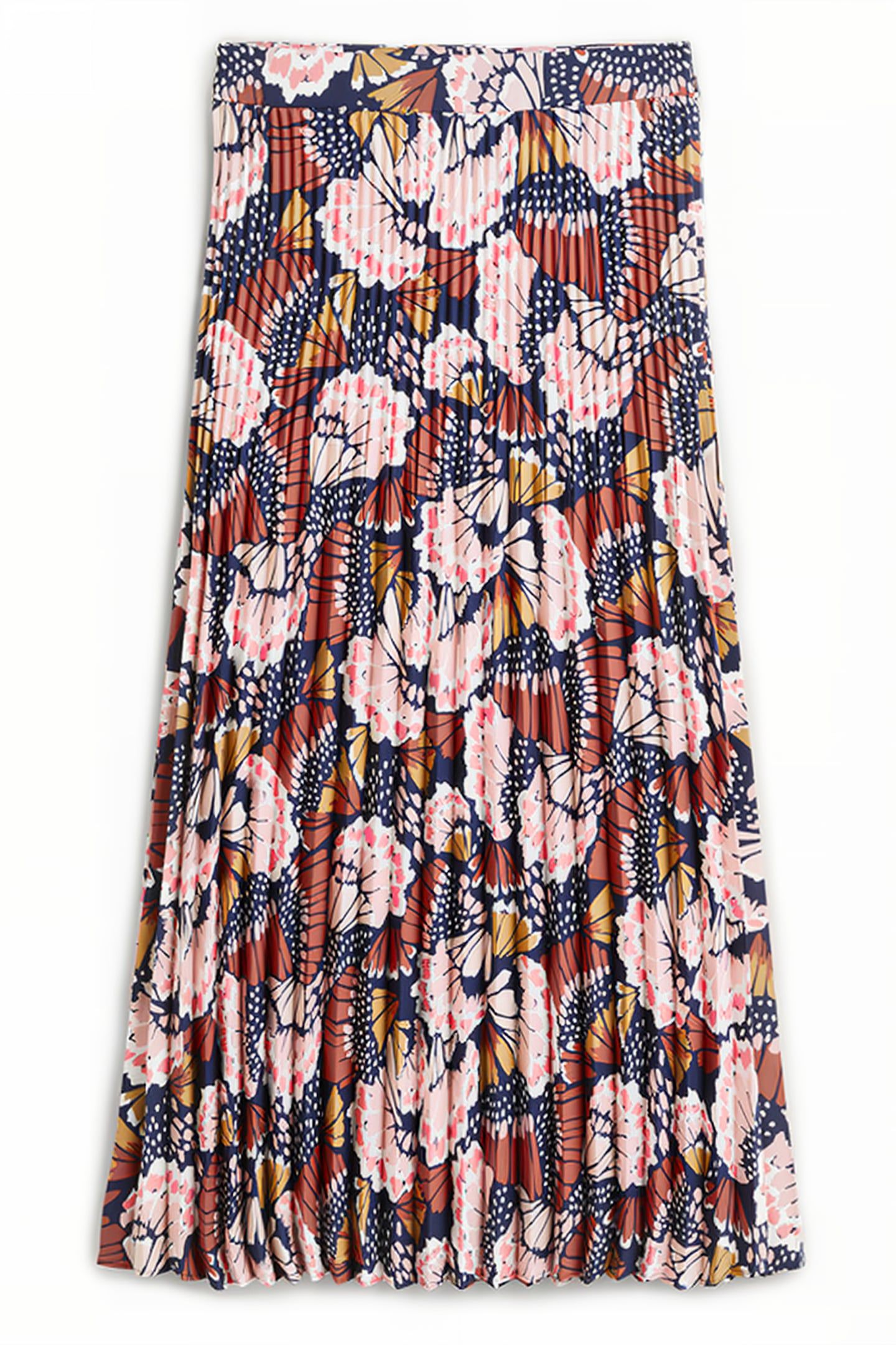 PLEATED CREPE MIDI SKIRT MPT 6