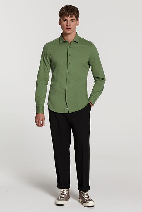 MEN PIQUE SHIRT PABLO HEDGE GREEN 4