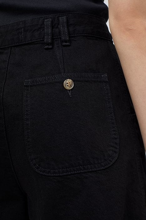 WOMEN WIDE LEG SHORTS BLACK 8