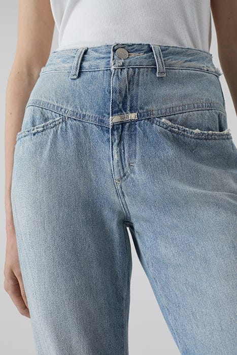 WOMEN PEDAL PUSHER JEANS LIGHT BLUE 6